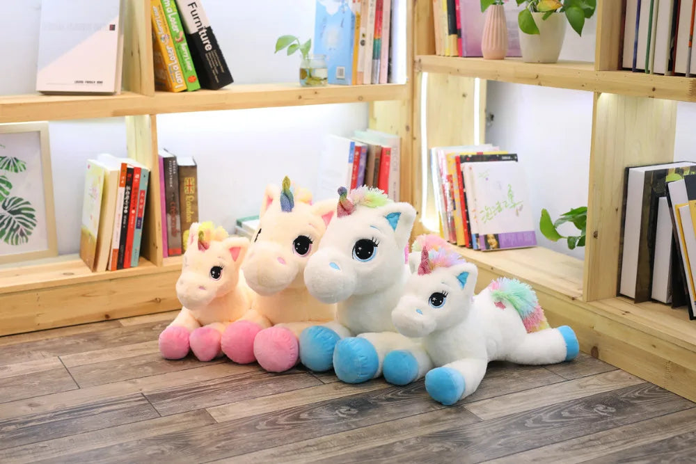 Magical Rainbow Unicorn Plush Toy – Soft & Colorful Cuddles