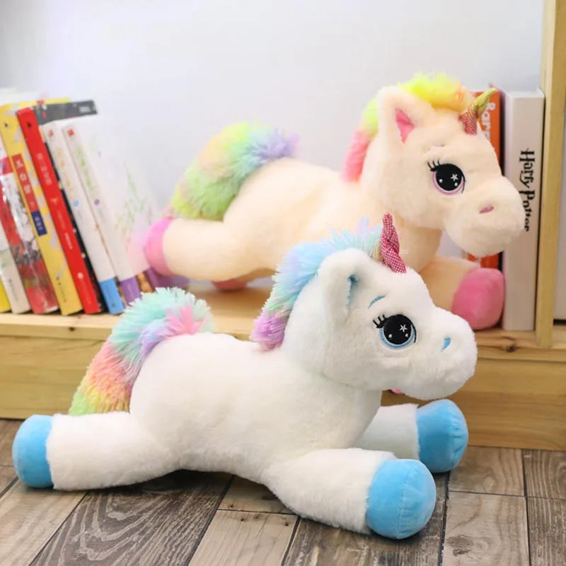 Magical Rainbow Unicorn Plush Toy – Soft & Colorful Cuddles