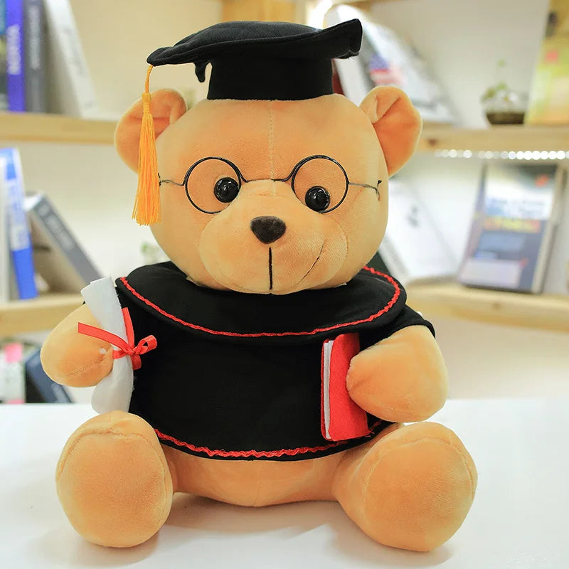 Graduation Capybara Plush Toy – Cute Dr. Bear Gift