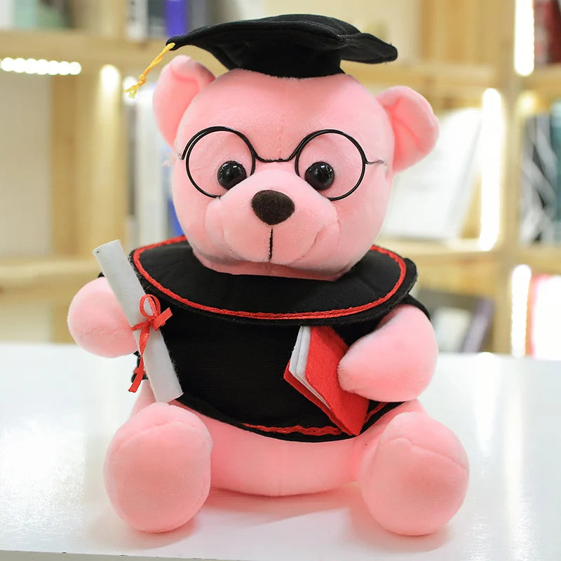 Graduation Capybara Plush Toy – Cute Dr. Bear Gift