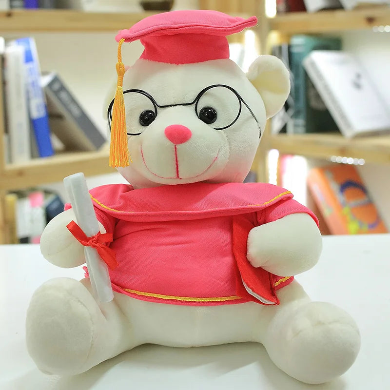 Graduation Capybara Plush Toy – Cute Dr. Bear Gift