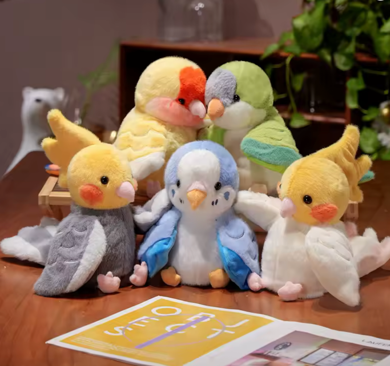 Green Parrot Plush Toy – Soft & Colorful Bird Doll for Kids