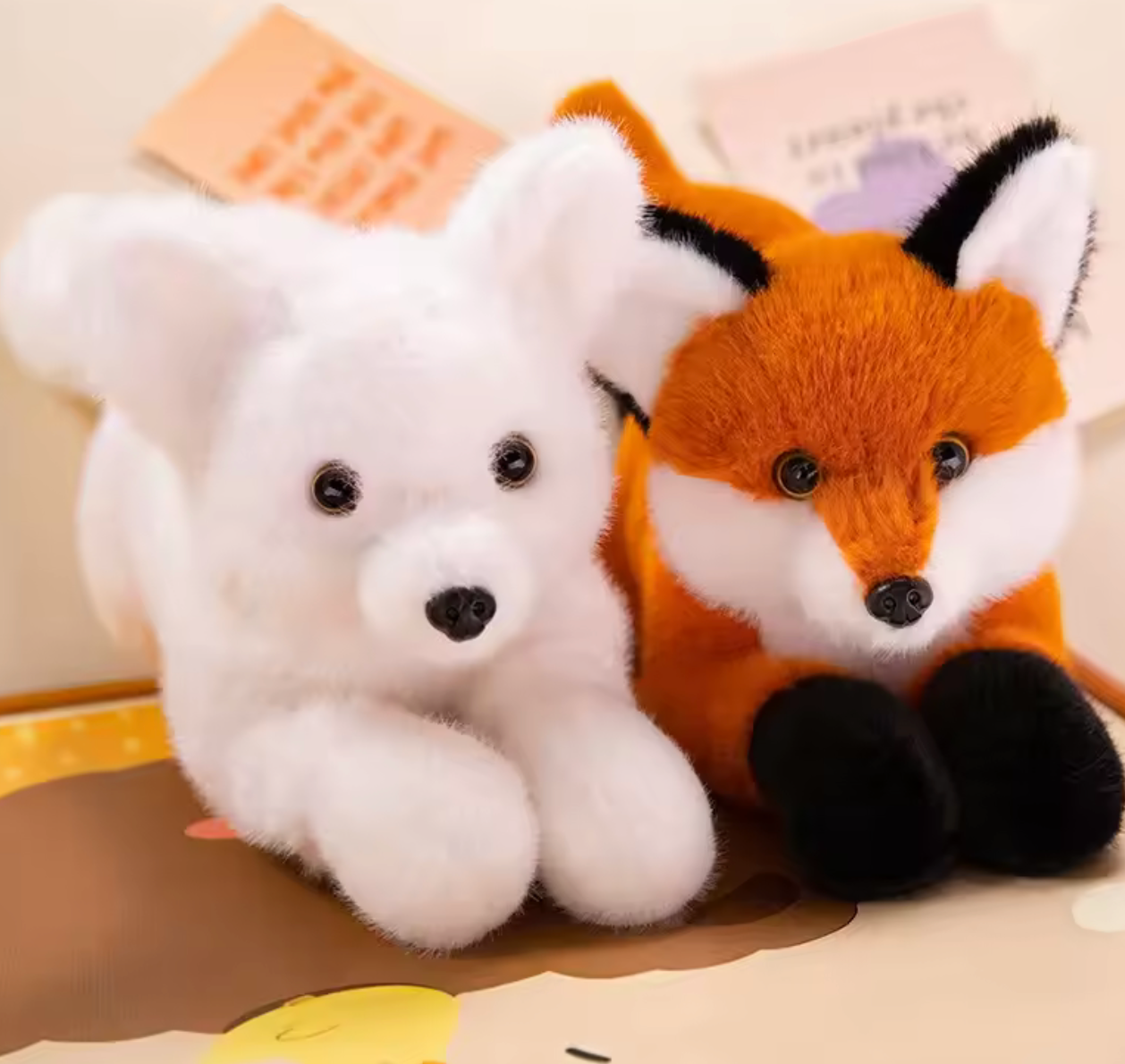 Cute Fluffy Fox Plush Toy – Soft, Adorable & Perfect for Cuddles