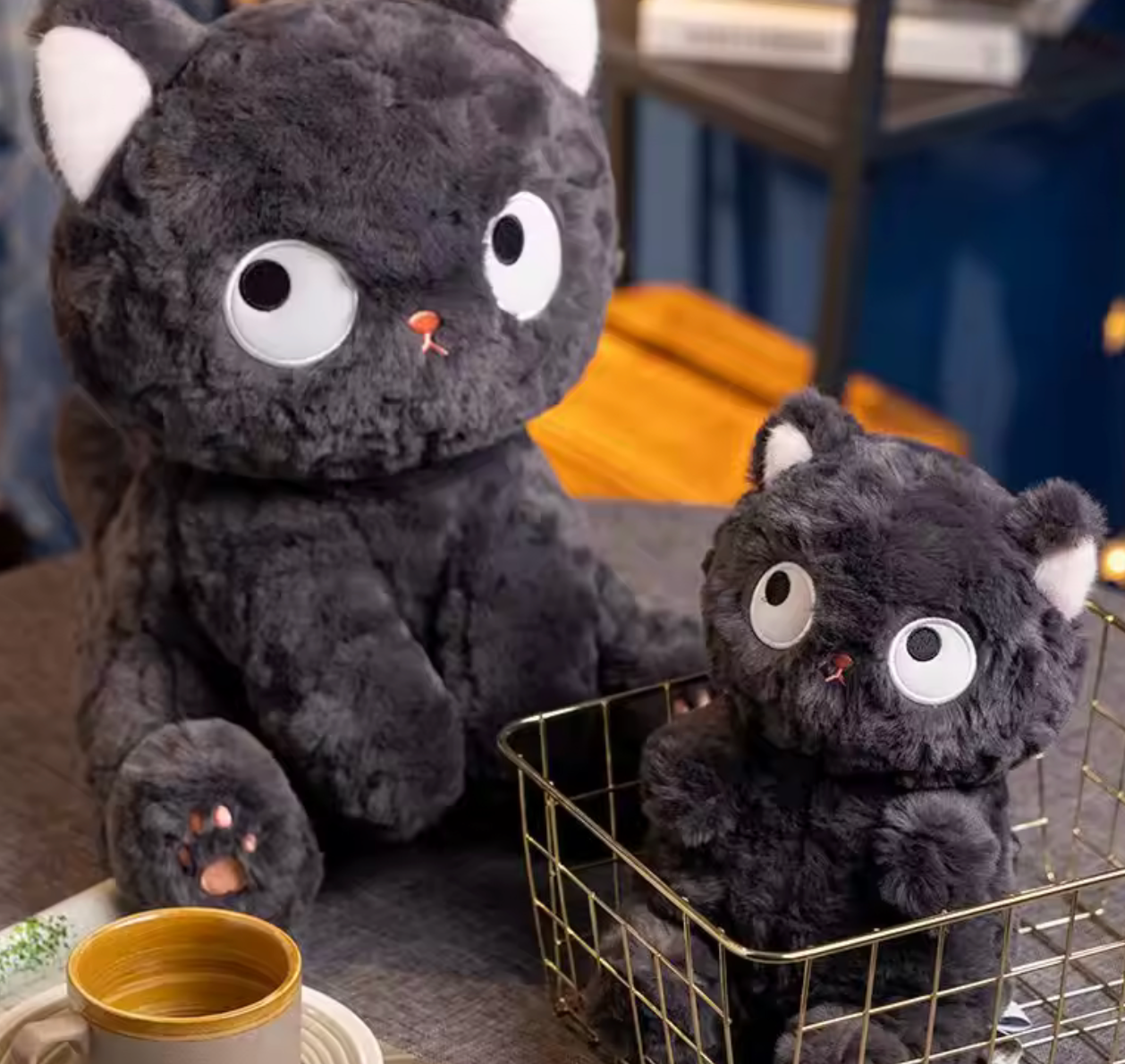 Funny Fat Black Cat Plush – Soft, Cuddly & Adorable Toy