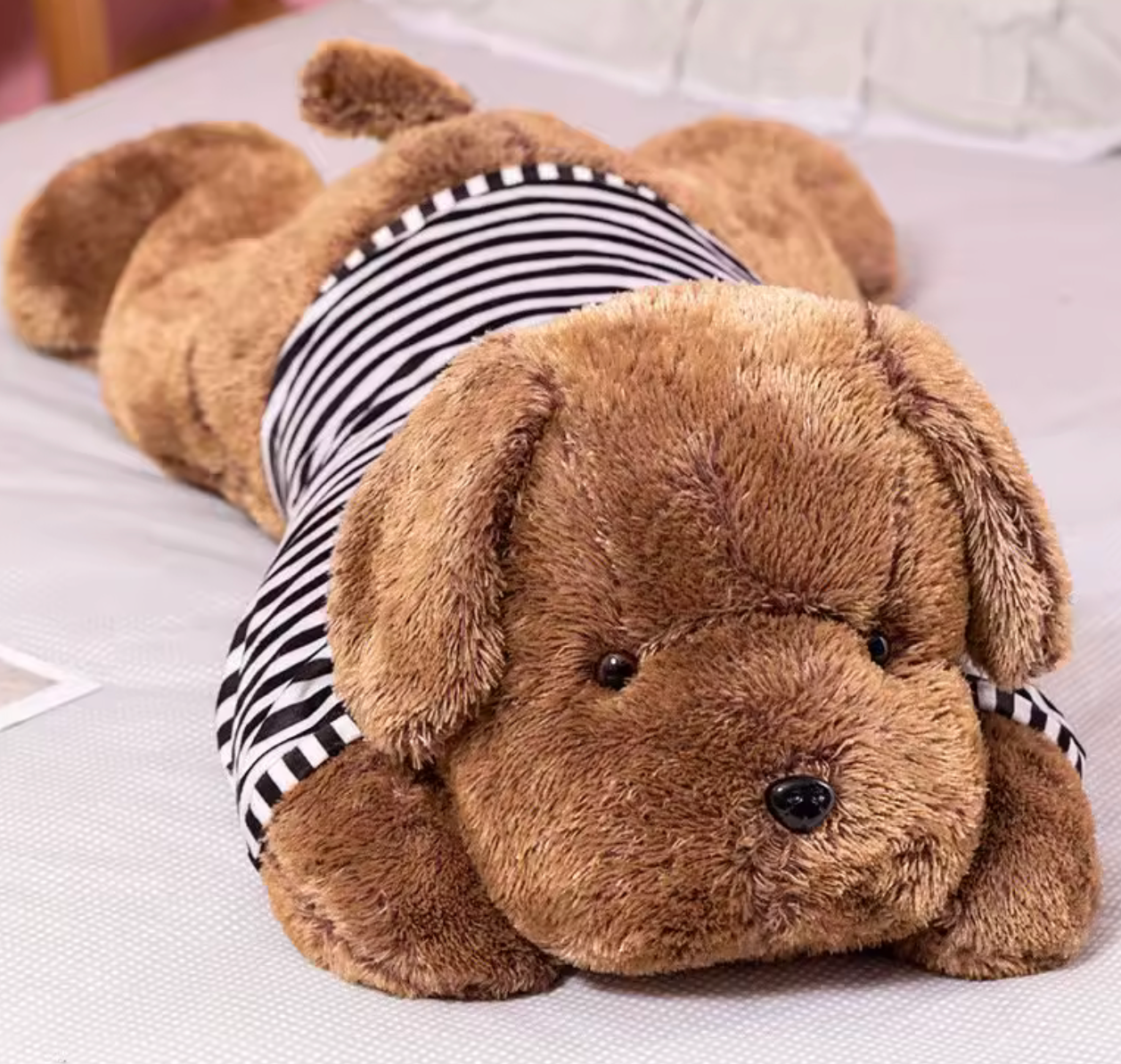 Giant Sleeping Dog Plush Toy – Ultra-Soft & Huggable Companion