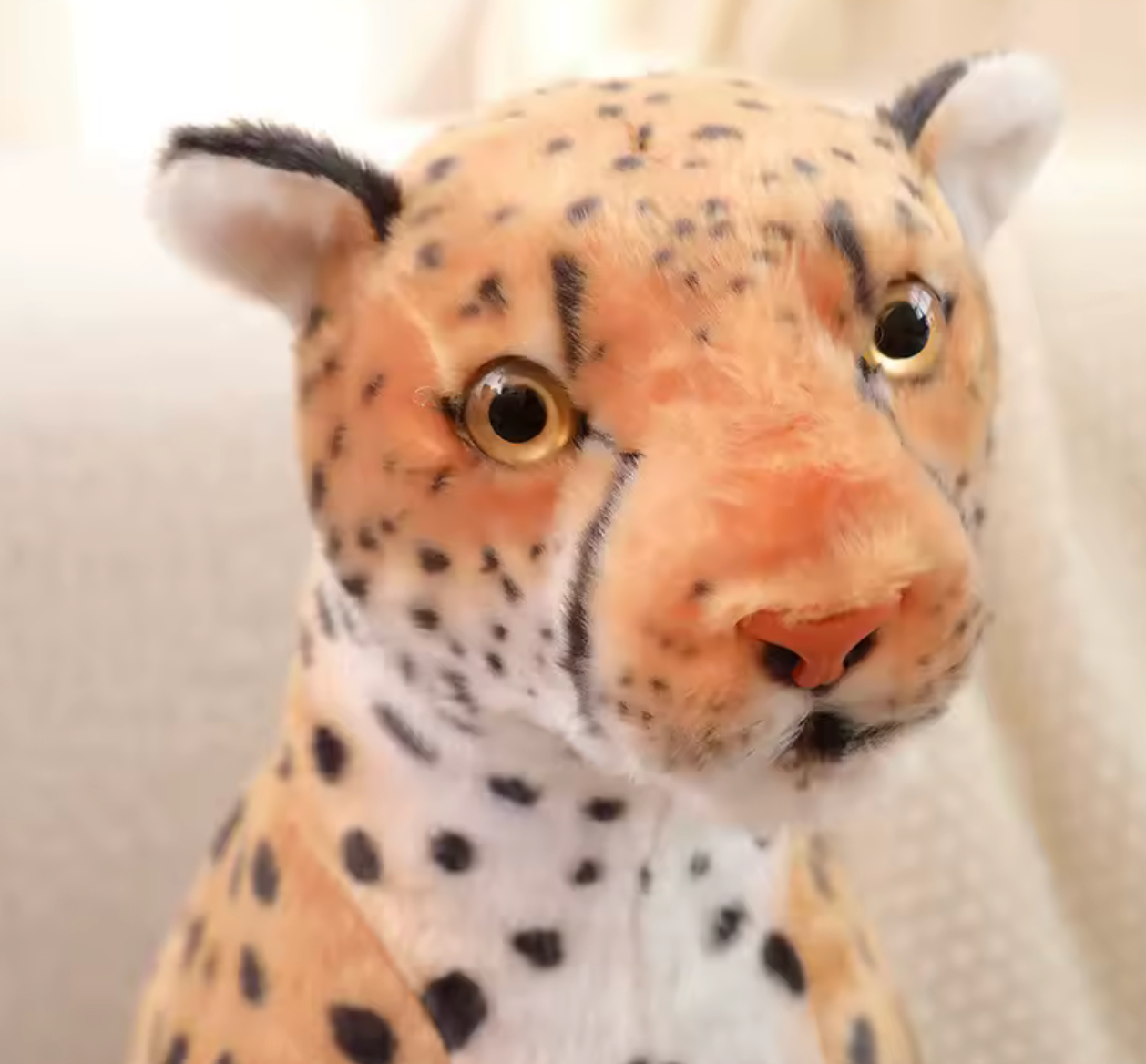 Big Leopard Plush Toy – Soft, Realistic & Cuddly Jungle Friend
