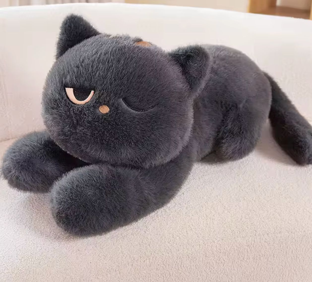 Giant Cute Black / Gray Cat