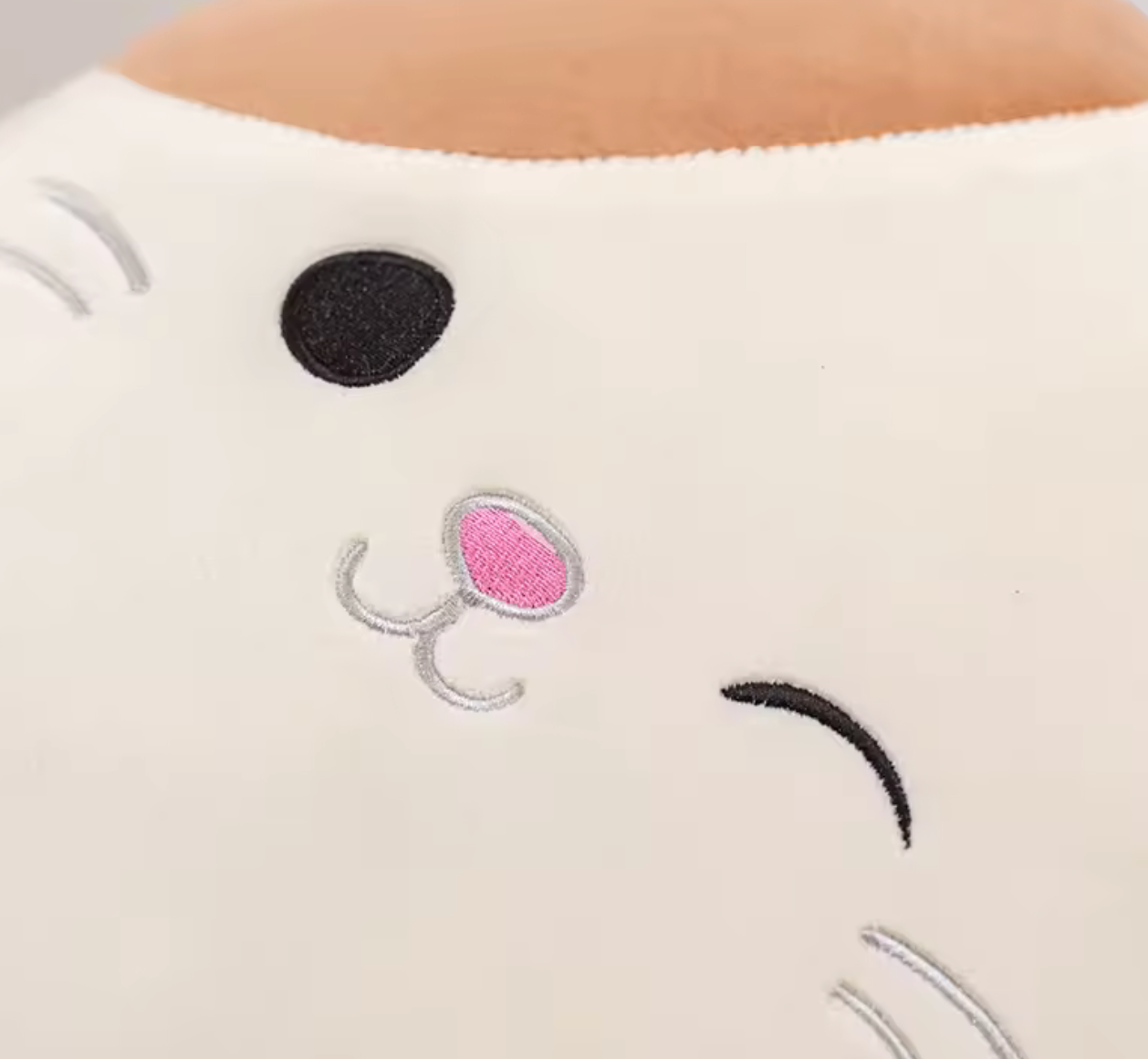 Cute Calico Cat Plush Pillow