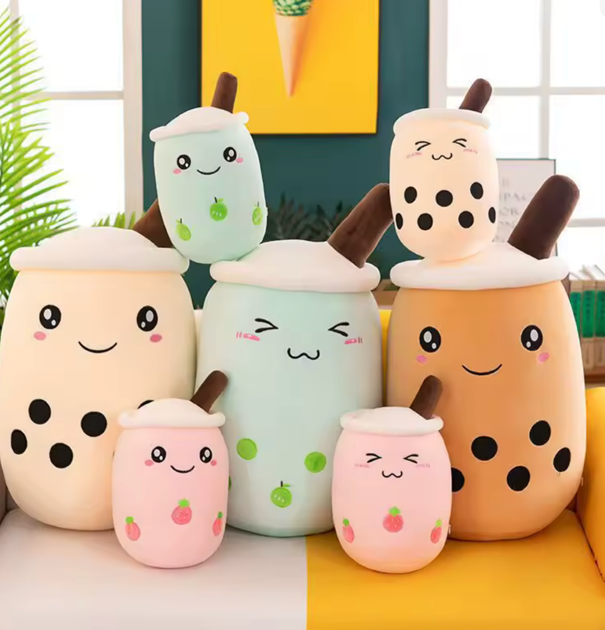 Cute Boba Plush Bubble Tea