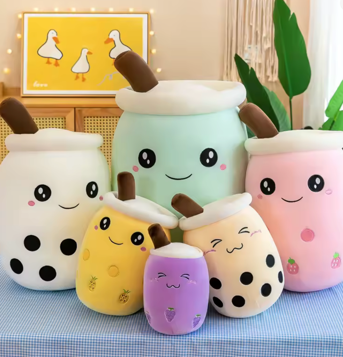 Cute Boba Plush Bubble Tea