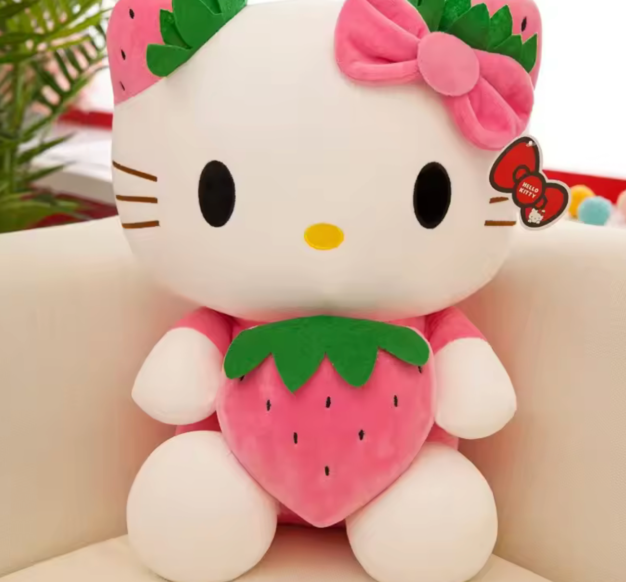 Cat Plush Toys Kawaii Strawberry