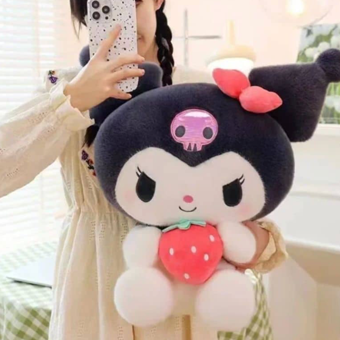 Kuromi Strawberry Soft Plush Toy