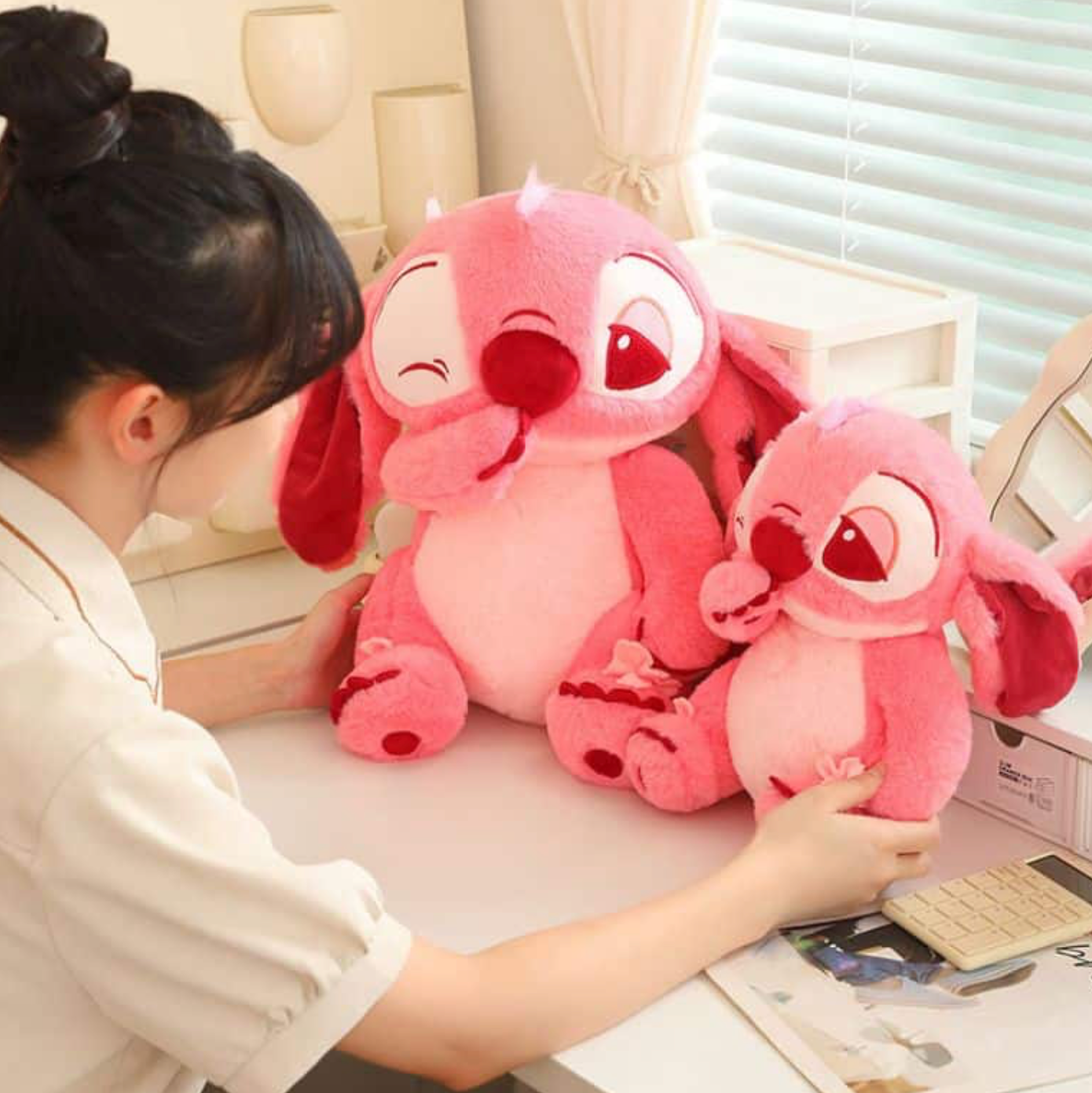 Pink Stitch Plush Toy