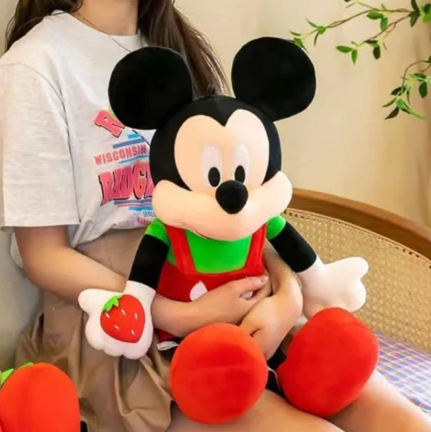 Mickey Mouse In A Christmas Costume
