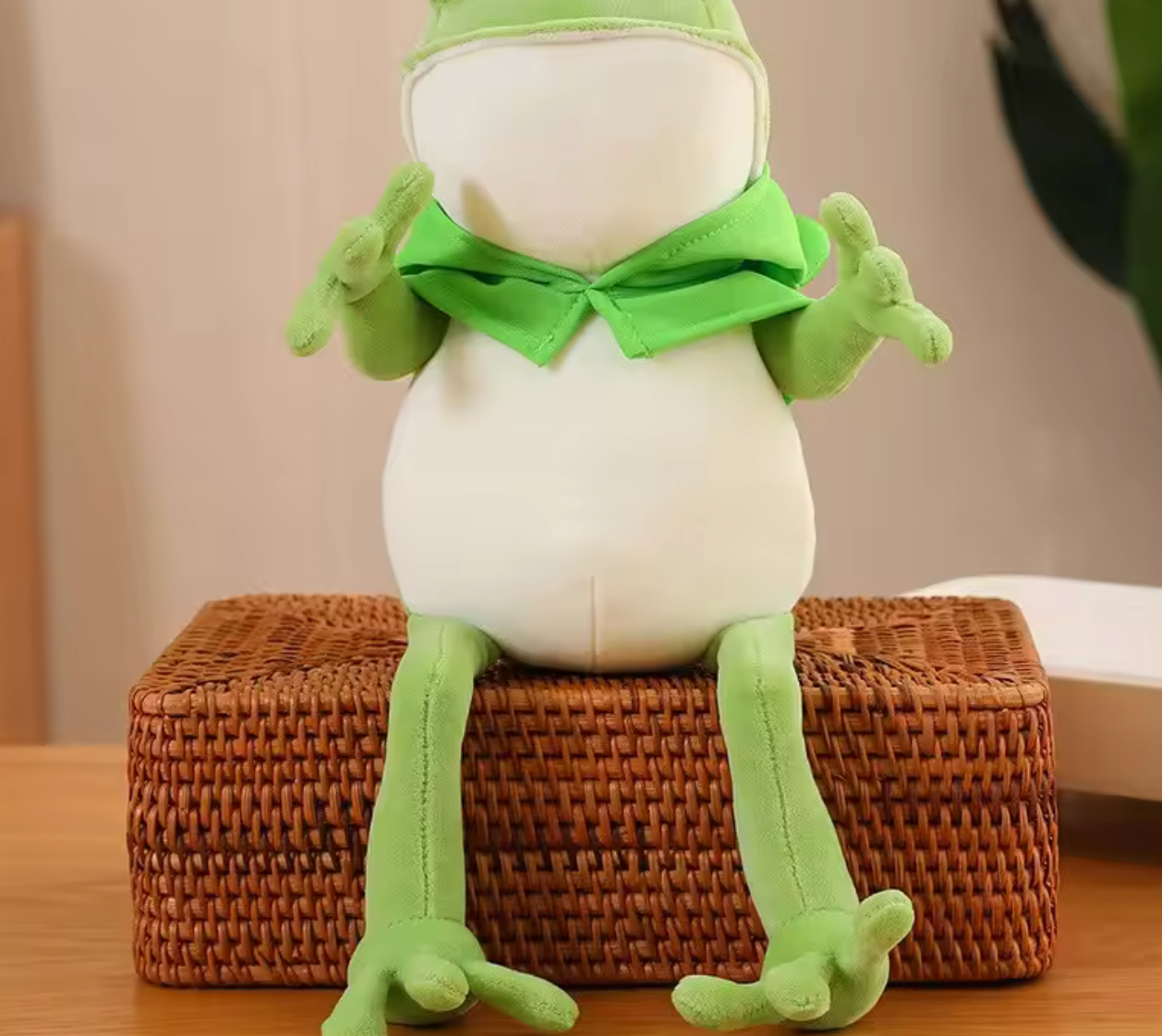 Cute Frog Plush Toy – Soft, Smiley & Perfect for Cuddles
