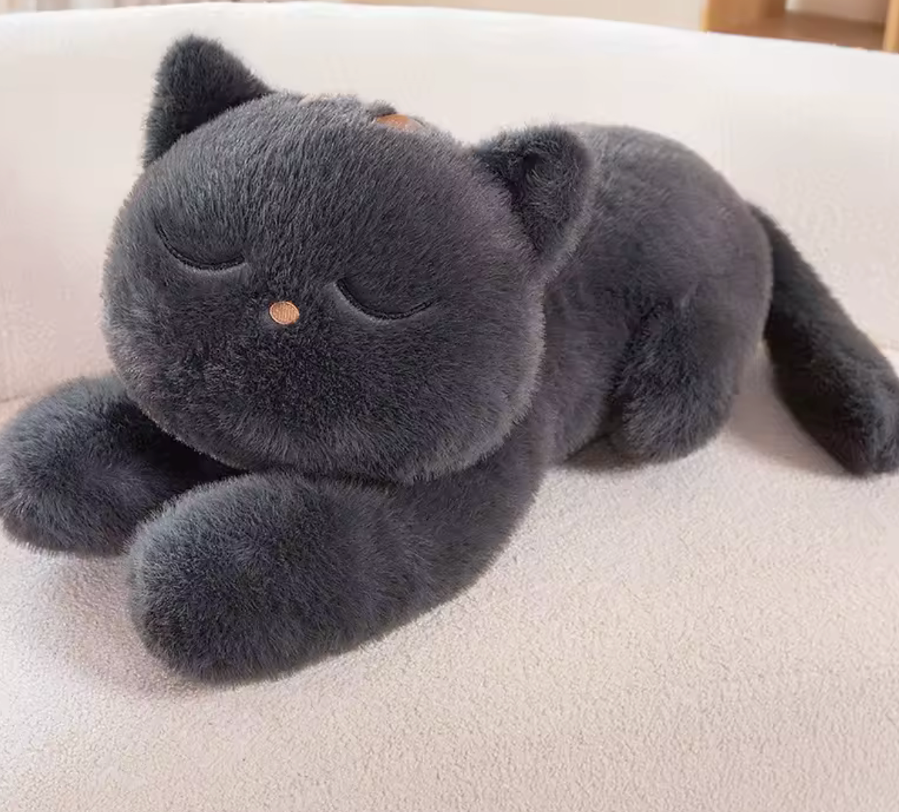 Giant Cute Black / Gray Cat