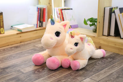 Magical Rainbow Unicorn Plush Toy – Soft & Colorful Cuddles