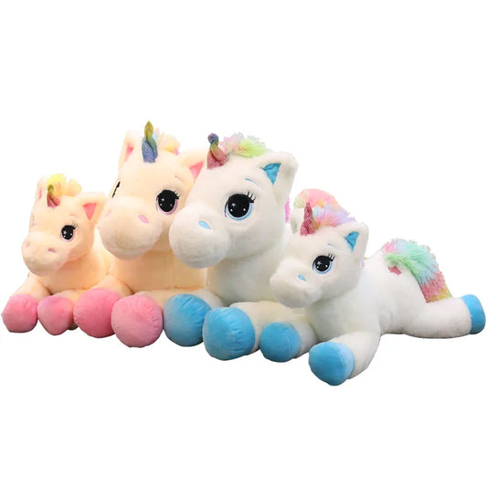 Magical Rainbow Unicorn Plush Toy – Soft & Colorful Cuddles
