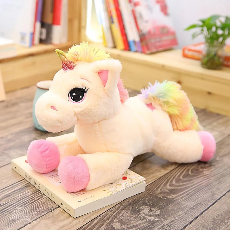 Magical Rainbow Unicorn Plush Toy – Soft & Colorful Cuddles