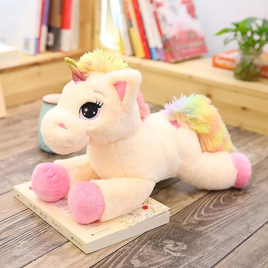 Magical Rainbow Unicorn Plush Toy – Soft & Colorful Cuddles