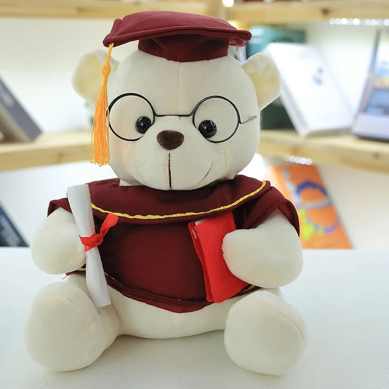 Graduation Capybara Plush Toy – Cute Dr. Bear Gift