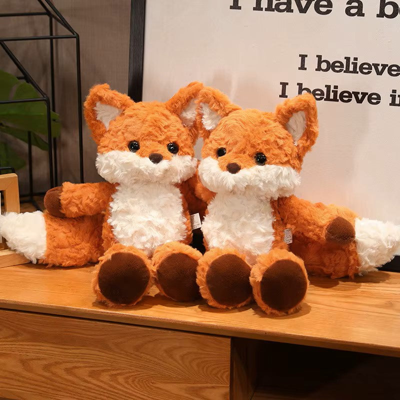 Cute Fluffy Fox Plush Toy – Soft, Cuddly & Adorable