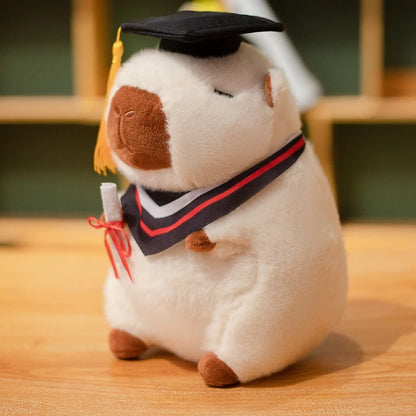 Graduation Capybara Plush Toy – Cute Dr. Bear Gift