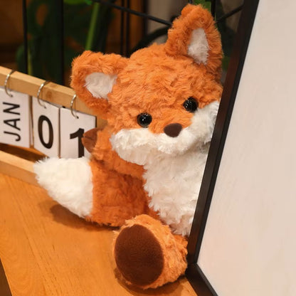 Cute Fluffy Fox Plush Toy – Soft, Cuddly & Adorable