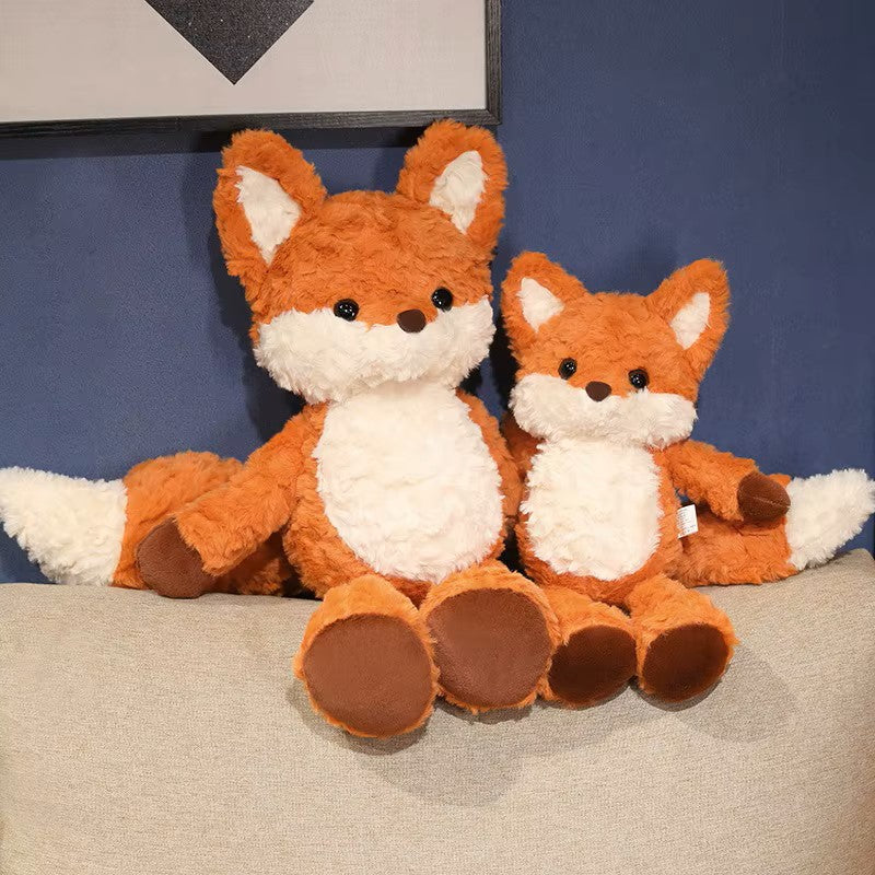 Cute Fluffy Fox Plush Toy – Soft, Cuddly & Adorable
