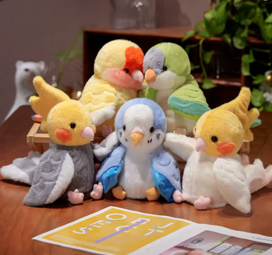 White Parrot Plush Toy – Soft Bird Doll for Kids & Animal Lovers