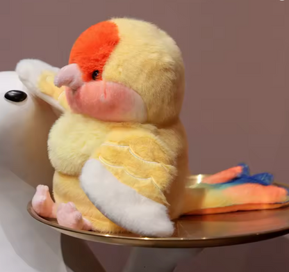 Yellow Parrot Plush Toy – Soft & Colorful Bird Doll for Kids
