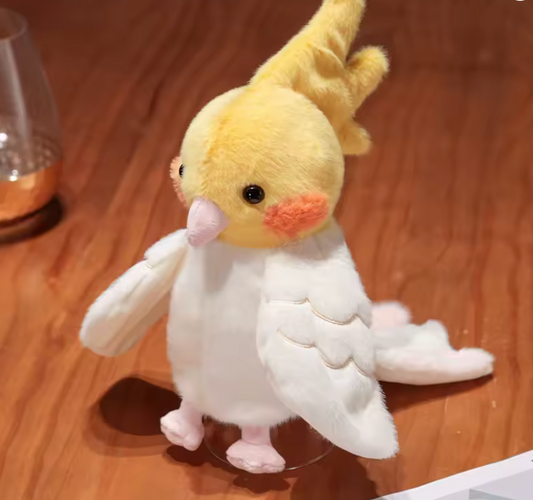 White Parrot Plush Toy – Soft Bird Doll for Kids & Animal Lovers