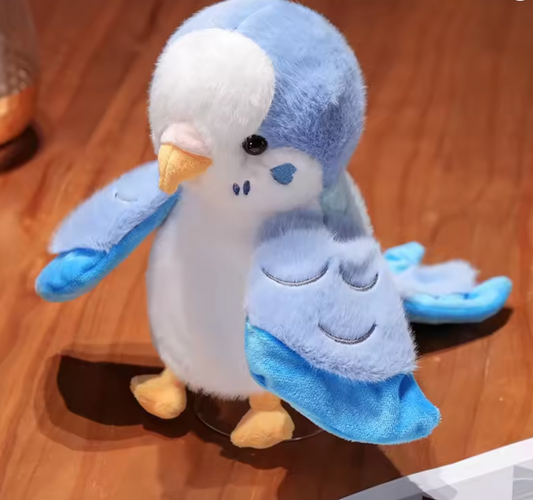Blue Parrot Plush Toy – Soft Bird Doll for Kids & Collectors