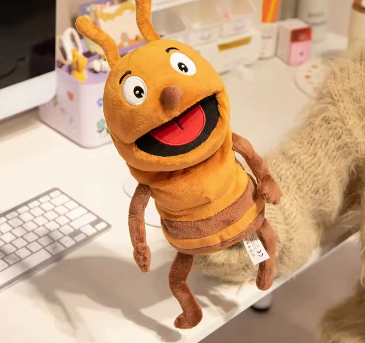 Orange Insect Plush Toy – Soft & Cute Stuffed Animal for Kids