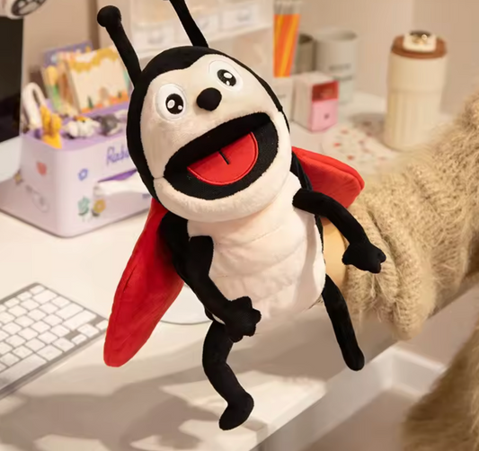 Red Insect Plush Toy – Soft & Cuddly Stuffed Doll for Kids