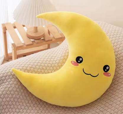 Funny Moon Plush Toy – Soft Baby Pillow for Cuddles & Smiles