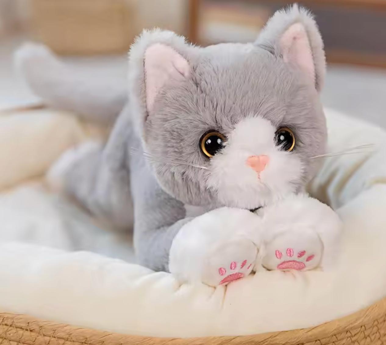 Cute Cat Plush Doll Toy – Soft, Kawaii & Perfect for Pet Play