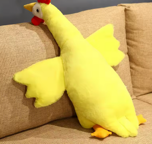 Giant Chicken Plush Toy with Wings – Soft, Funny & Huggable