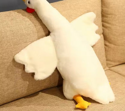 Giant Chicken Plush Toy with Wings – Soft, Funny & Huggable