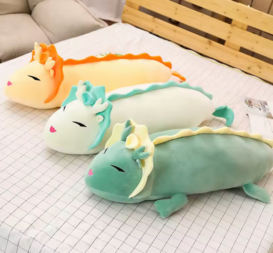 Cute Long Dragon Plush Toy – Soft & Adorable Cartoon Fantasy