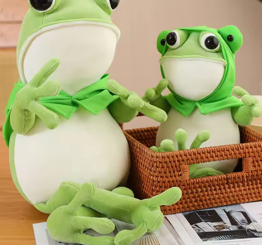 Cute Frog Plush Toy – Soft, Smiley & Perfect for Cuddles