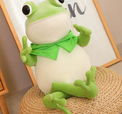 Cute Frog Plush Toy – Soft, Smiley & Perfect for Cuddles