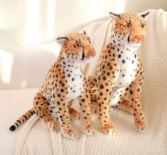 Big Leopard Plush Toy – Soft, Realistic & Cuddly Jungle Friend