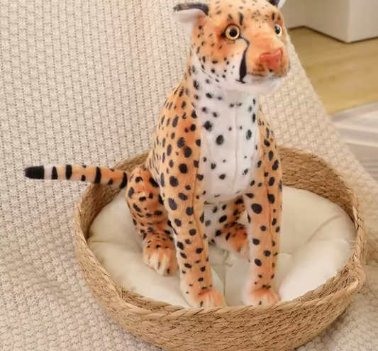 Big Leopard Plush Toy – Soft, Realistic & Cuddly Jungle Friend