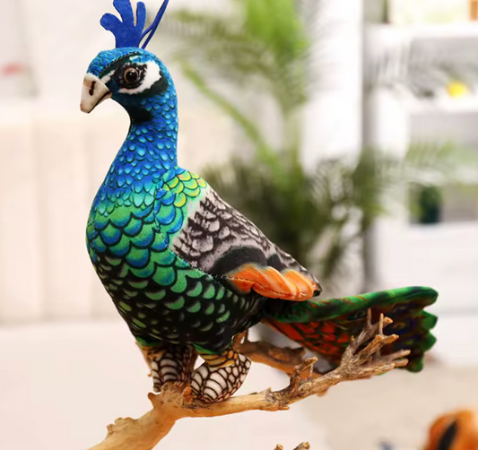 Cute Parrot or Peacock Plush Toy – Colorful, Soft & Fun for Kids