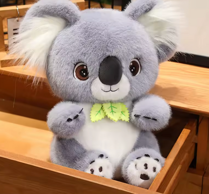 Big Cute Koala With Leaves