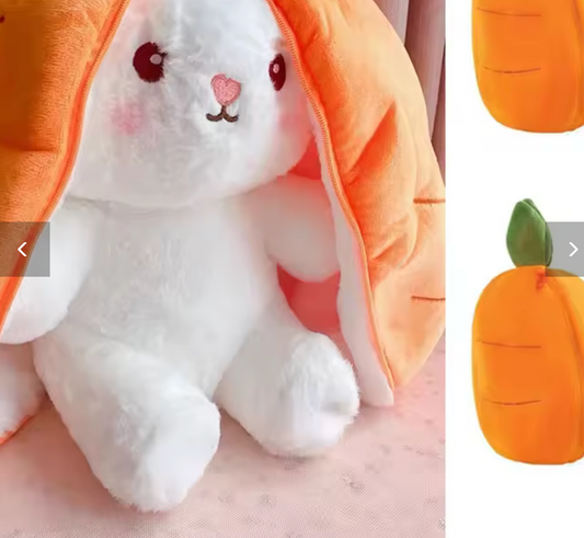 Cute Strawberry Carrot Rabbit Plush Toy