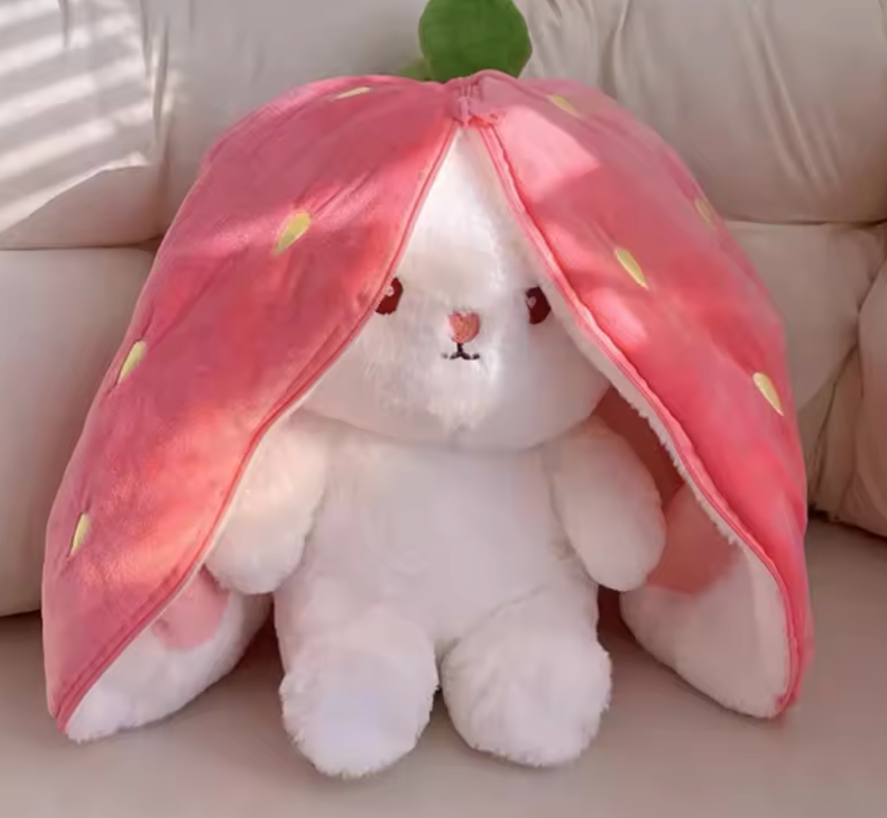 Cute Strawberry Carrot Rabbit Plush Toy