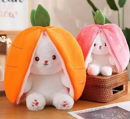 Cute Strawberry Carrot Rabbit Plush Toy