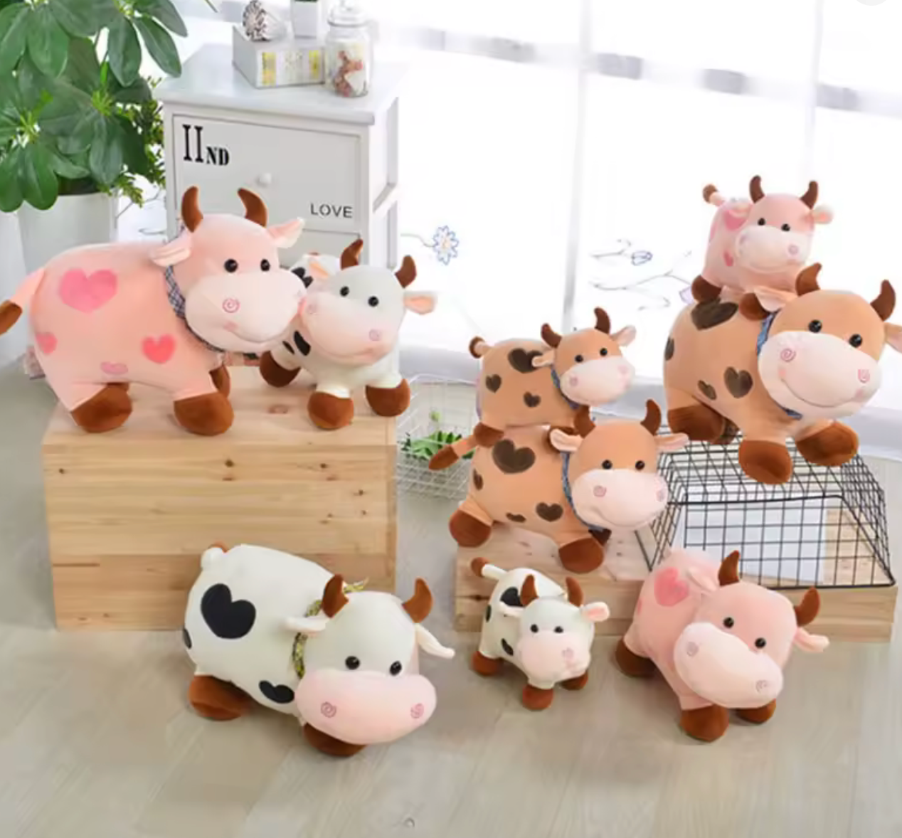 Cartoon Cute Cow Plush Toy
